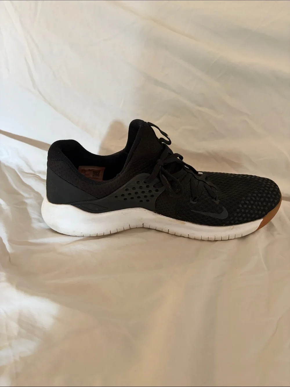 Nike Black and Brown Knit Running Shoes